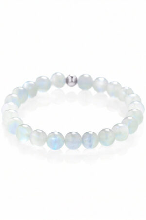Rainbow moonstone bracelet – silver