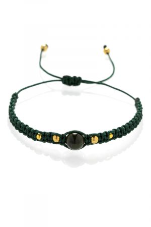 Macrame karkötő Jade