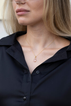 Rose quartz necklace