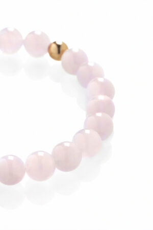 Madagascar rose quartz bracelet – detail