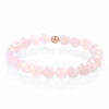 Armband aus Madagaskar-Rosenquarz – Roségold