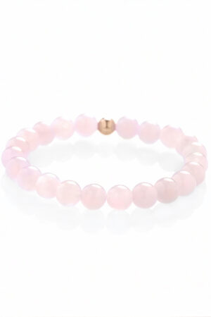 Madagascar rose quartz bracelet – rose gold