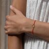 Heart cord bracelet