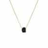 Women's necklace raw Tourmaline